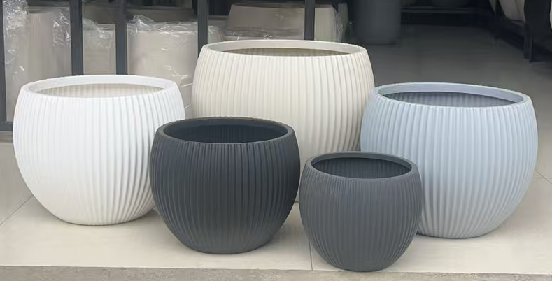 Blumentopf aus Kunststoff